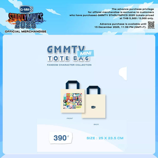 GMMTV STARLYMPIC 2025 FANDOM CHARACTER COLLECTION MINI TOTE BAG