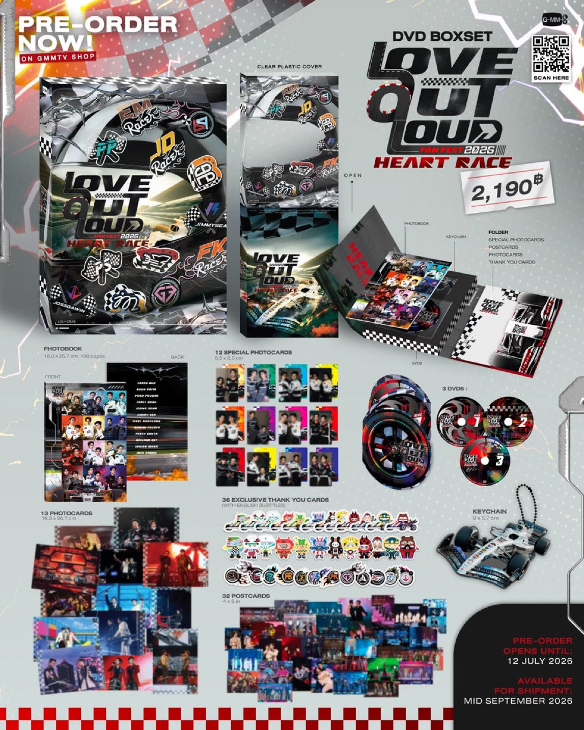 【PRE-ORDER】DVD BOXSET LOVE OUT LOUD FAN FEST 2026 : HEART RACE ON