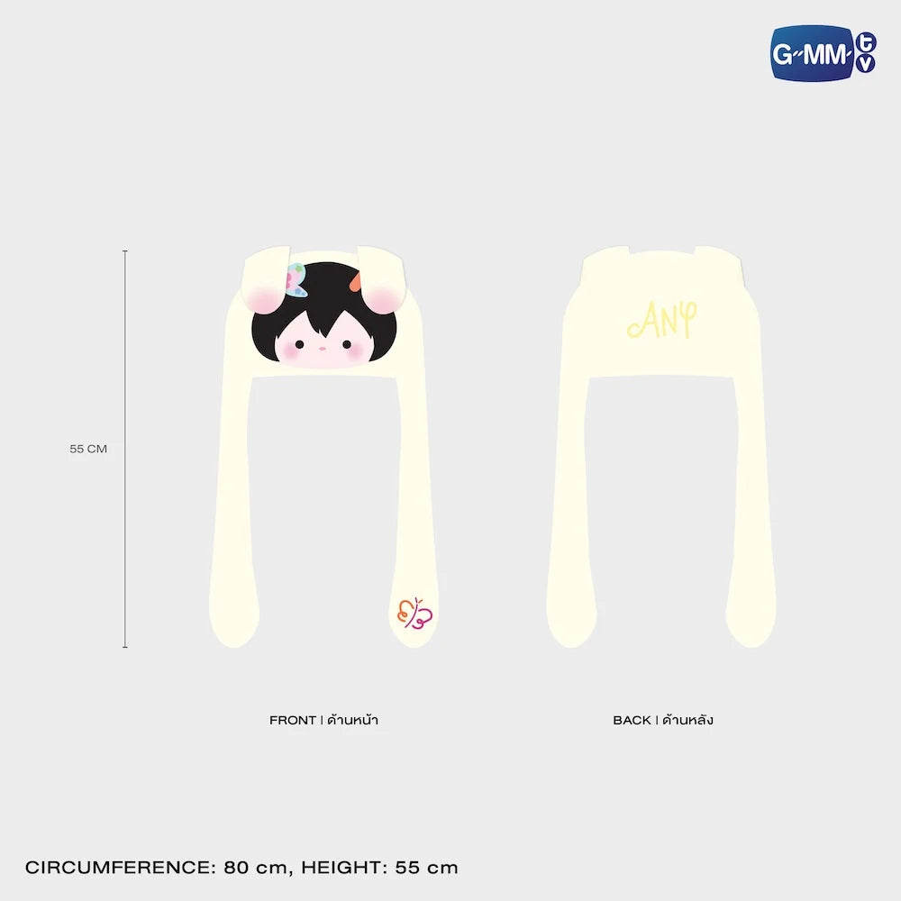 Any FLUFFY EAR POP HAT | BLUSH BLOSSOM FAN FEST 2026 : MIDNIGHT BLOOM