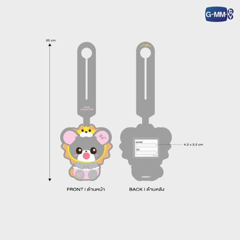LOOK KHUNNOO GMMTV FANDOM CHARACTER RUBBER BAG TAG
