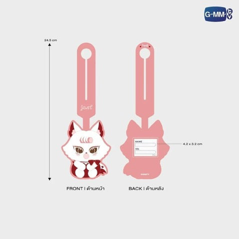 JEWEL GMMTV FANDOM CHARACTER RUBBER BAG TAG