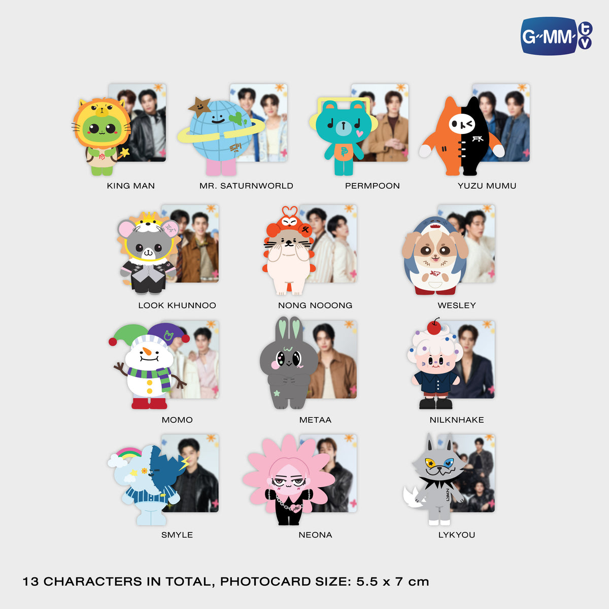 ON-0735 FANDOM CHARACTER ART TOY - Whole Set (SET B) (Art toy whole set B = 13)