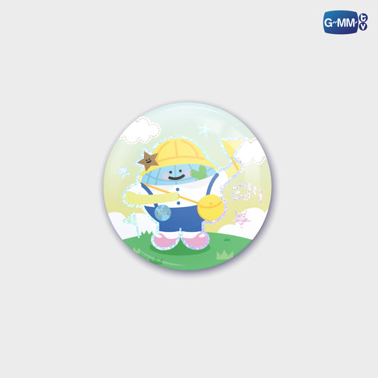 ON-0198 MR. SATURNWORLD HOLOGRAM PIN