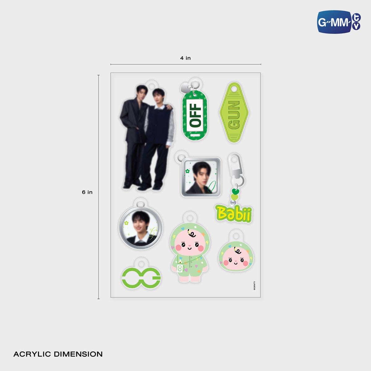 ON-0339 OFFGUN DIY ACRYLIC KEYCHAIN | GMMTV FANFEST 2026 LIVE IN JAPAN