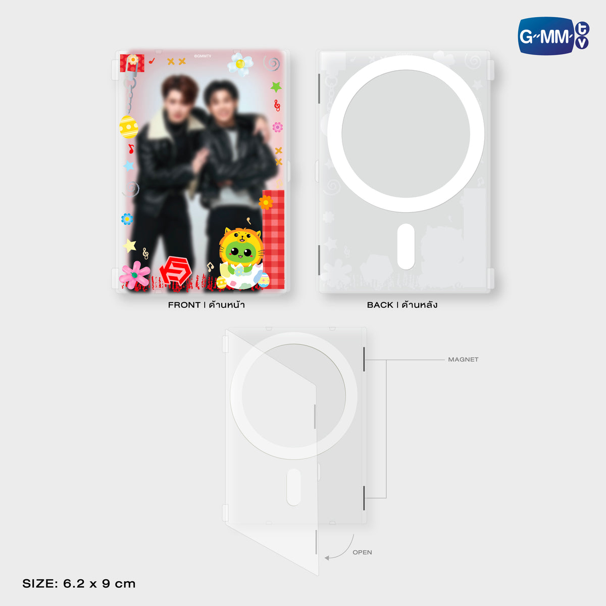 GUNMA26-187 KING MAN MAGNETIC CARD HOLDER WITH PHOTOCARD