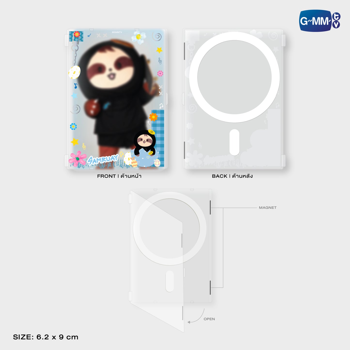 POPFK26-179 SAMRUAY MAGNETIC CARD HOLDER WITH PHOTOCARD