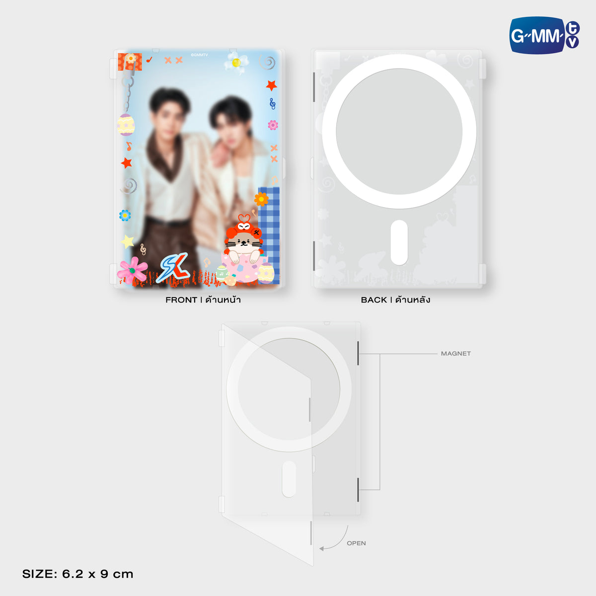 GUNMA26-199 NONG NOOONG MAGNETIC CARD HOLDER WITH PHOTOCARD