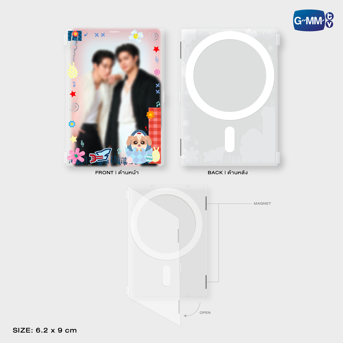 GUNMA26-201 WESLEY MAGNETIC CARD HOLDER WITH PHOTOCARD