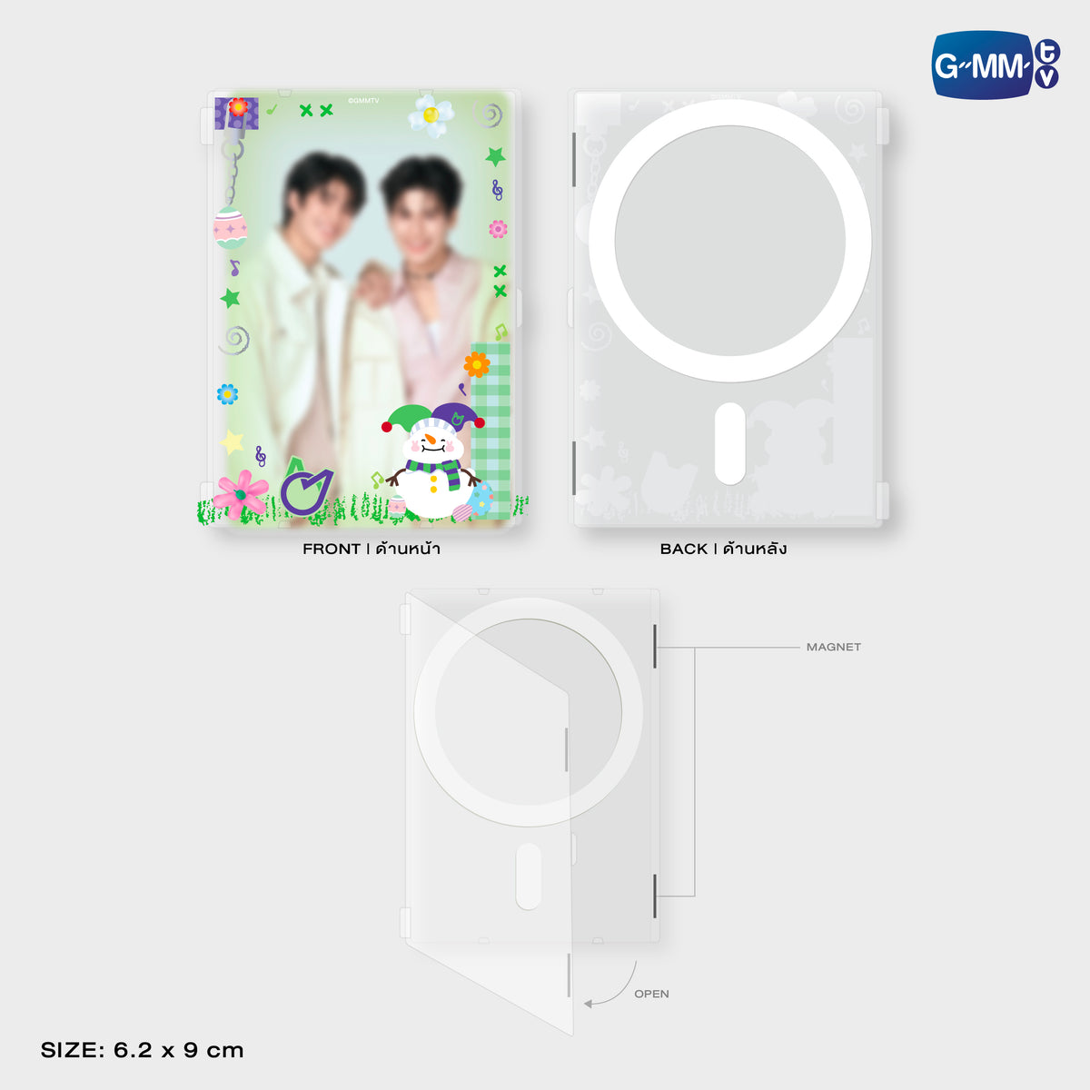 GUNMA26-204 MOMO MAGNETIC CARD HOLDER WITH PHOTOCARD