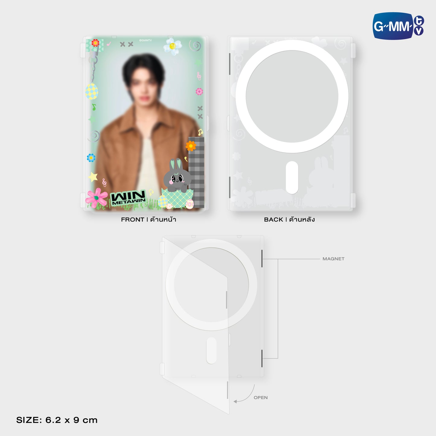 POPFK26-190 METAA MAGNETIC CARD HOLDER WITH PHOTOCARD