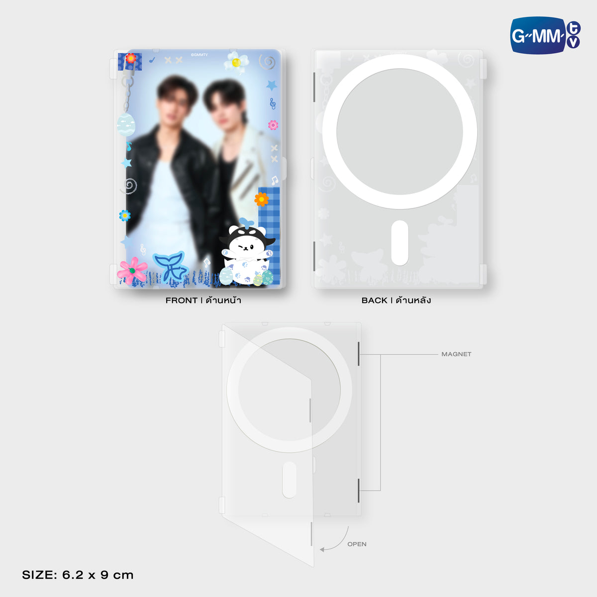 GUNMA26-189 POLCASAN MAGNETIC CARD HOLDER WITH PHOTOCARD