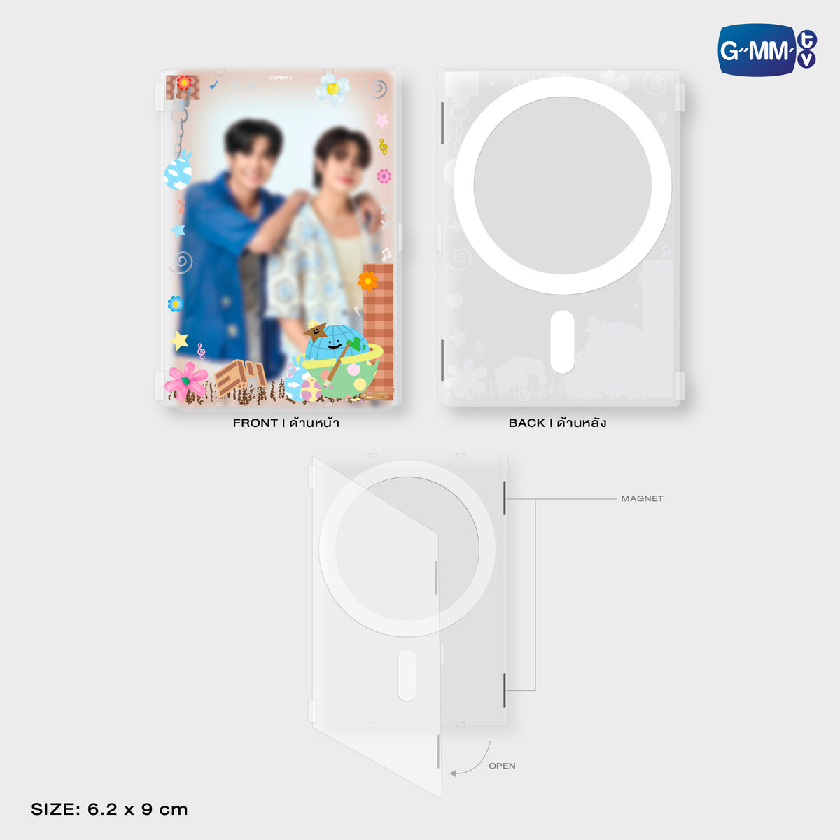 GUNMA26-190 MR. SATURNWORLD MAGNETIC CARD HOLDER WITH PHOTOCARD
