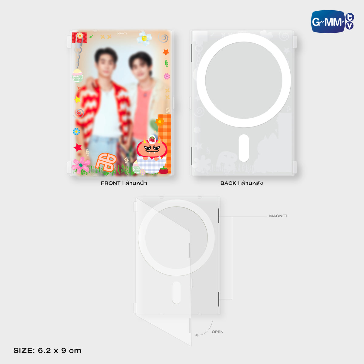 ON-0387 TOMAFOX MAGNETIC CARD HOLDER WITH PHOTOCARD