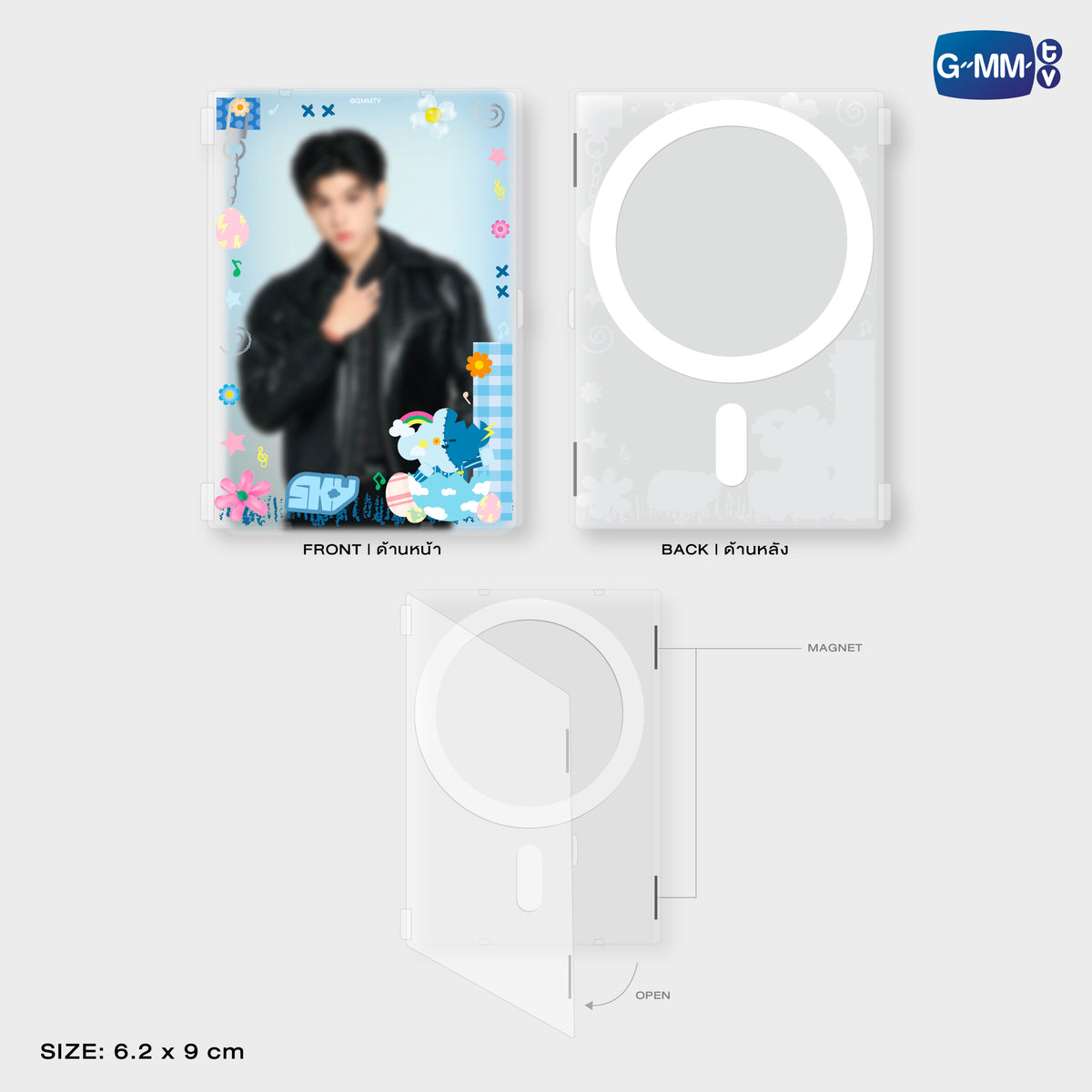 GUNMA26-211 SMYLE MAGNETIC CARD HOLDER WITH PHOTOCARD