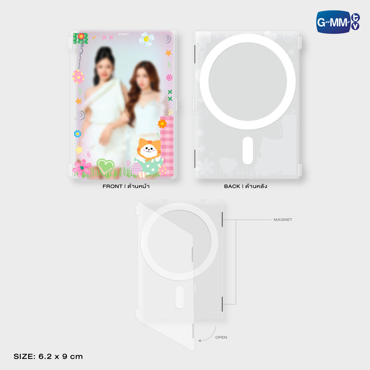 GUNMA26-206 MUVMUV MAGNETIC CARD HOLDER WITH PHOTOCARD