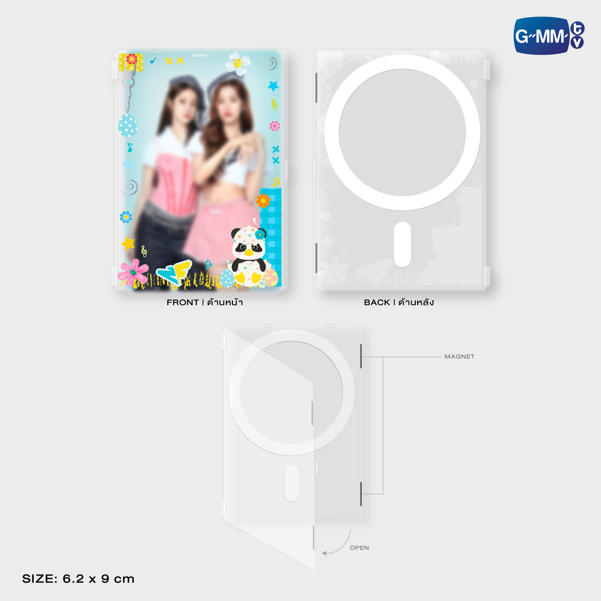 GUNMA26-207 LUNAR MAGNETIC CARD HOLDER WITH PHOTOCARD