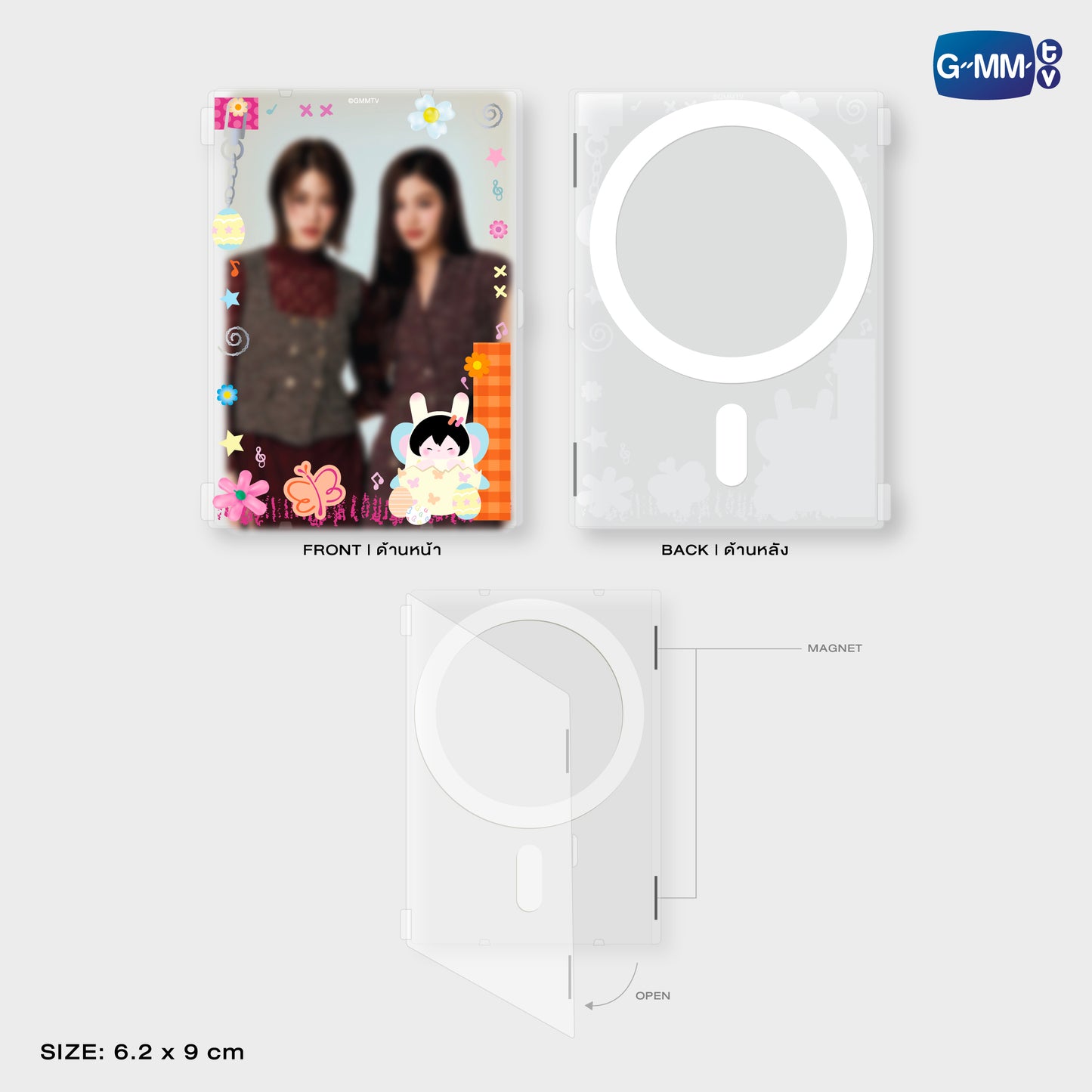 POPTK26-026 ANY MAGNETIC CARD HOLDER WITH PHOTOCARD