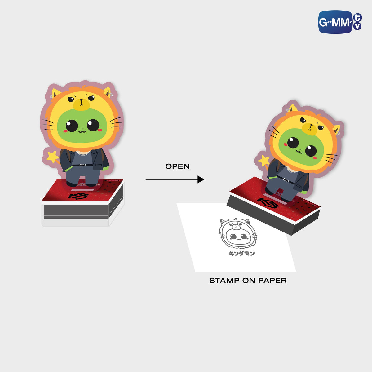 ON-0352 KING MAN ACRYLIC STAMPY STAND