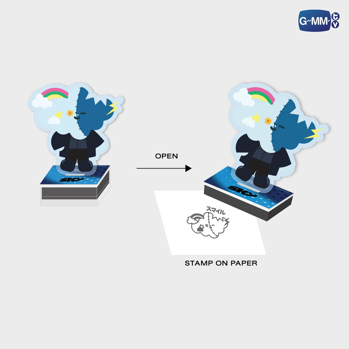 ON-0358 SMYLE ACRYLIC STAMPY STAND