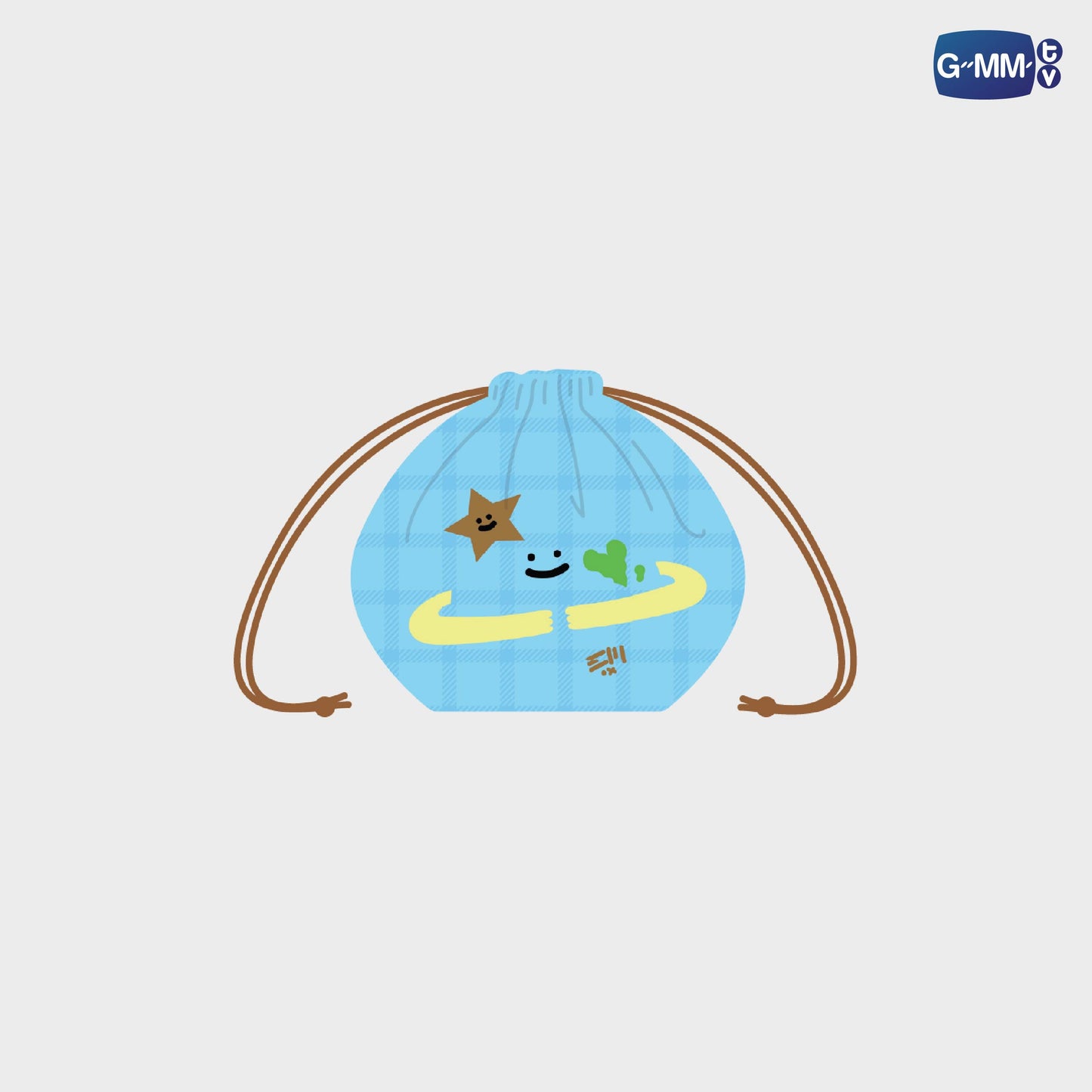 POPFK26-136 MR. SATURNWORLD CHARACTER DRAWSTRING BAG