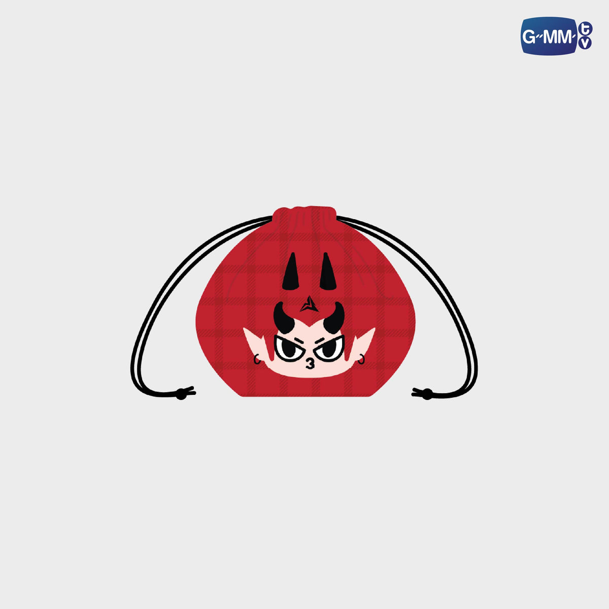 GUNMA26-168 DOMIIA CHARACTER DRAWSTRING BAG