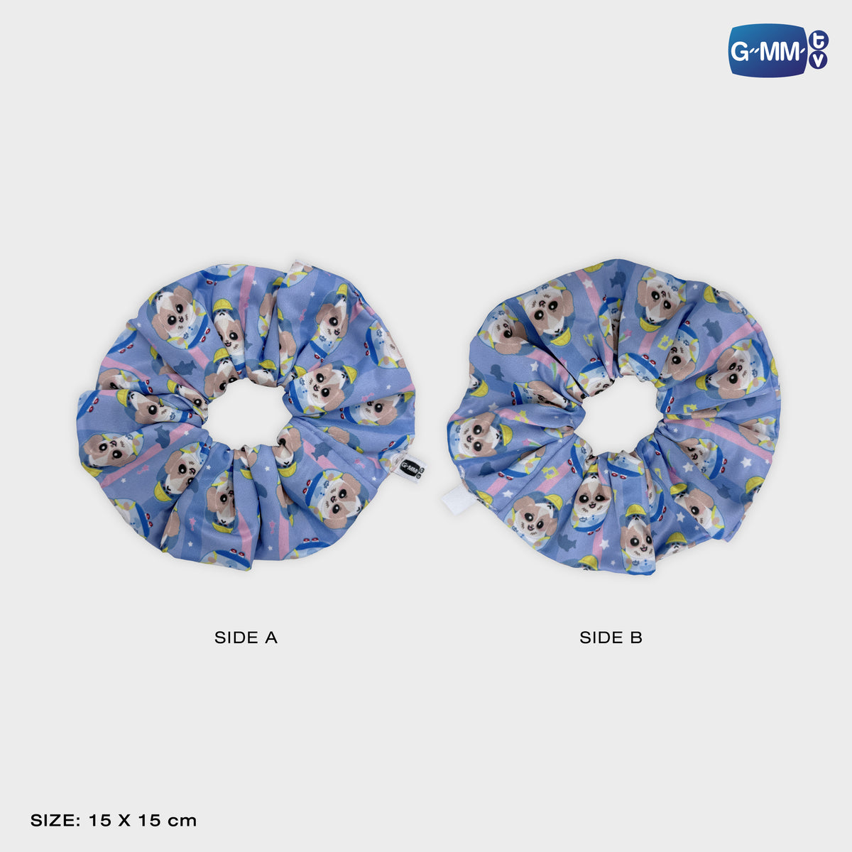 ON-0317 WESLEY CHARACTER HAIR SCRUNCHIE