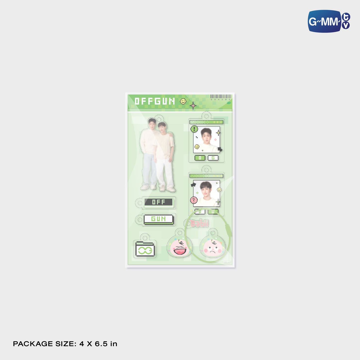 POPOS25-708 CUSTOMIZABLE ACRYLIC KEYCHAIN OFFGUN