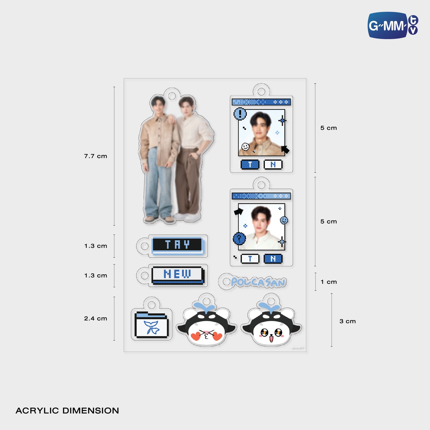 POPOS25-709 CUSTOMIZABLE ACRYLIC KEYCHAIN TAYNEW