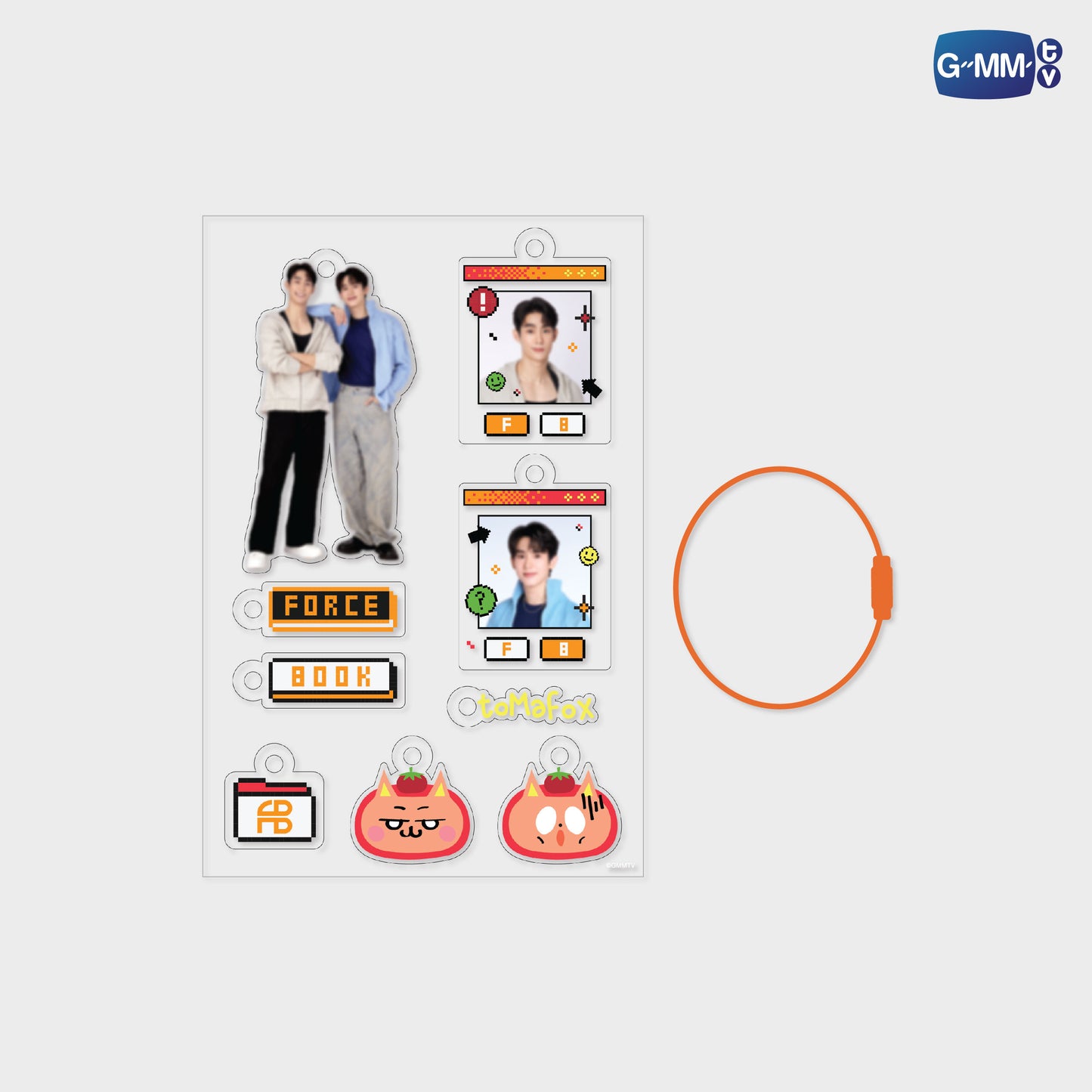 POPOS25-713 CUSTOMIZABLE ACRYLIC KEYCHAIN FORCEBOOK