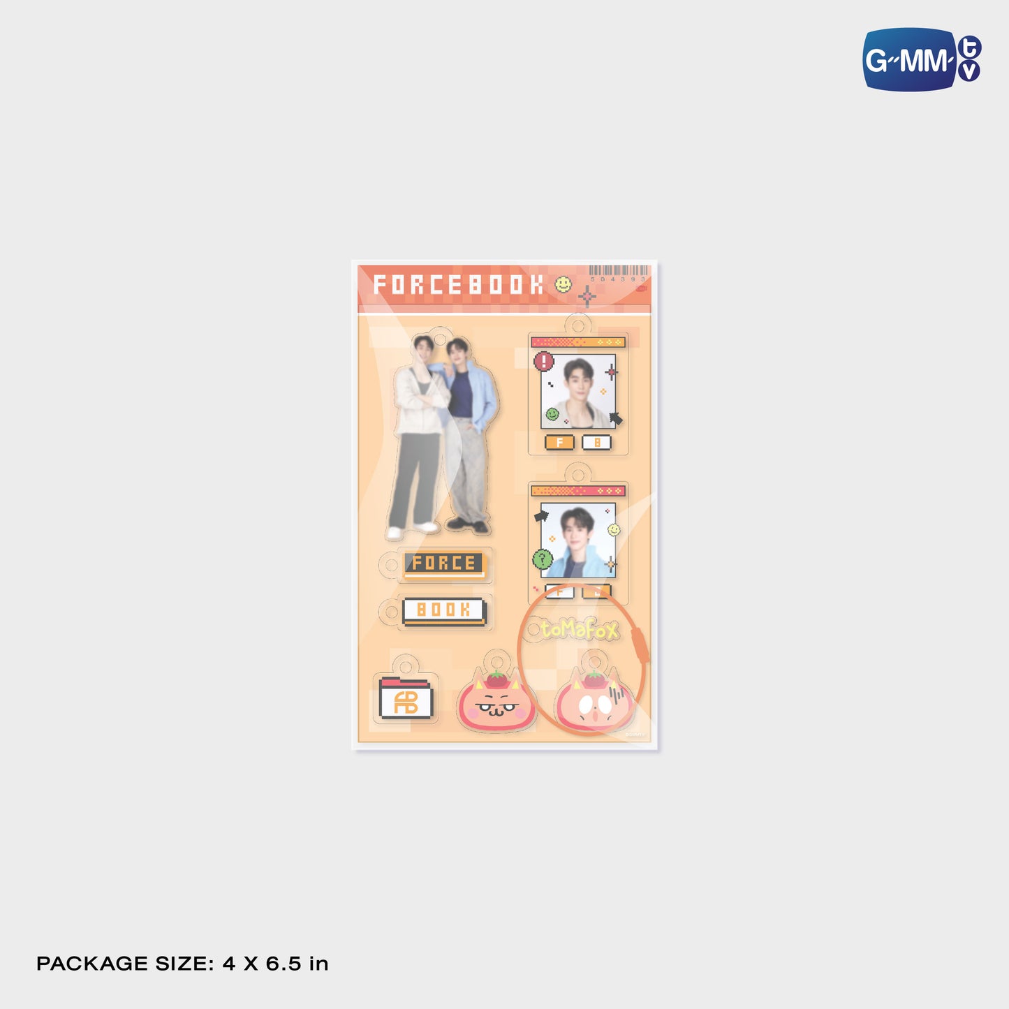 POPOS25-713 CUSTOMIZABLE ACRYLIC KEYCHAIN FORCEBOOK