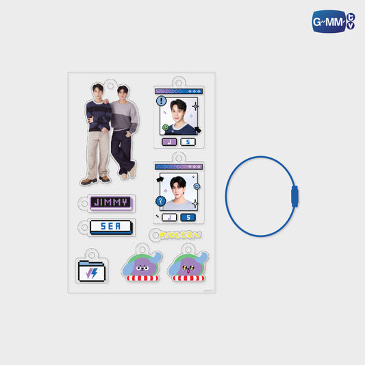 POPOS25-715 CUSTOMIZABLE ACRYLIC KEYCHAIN JIMMYSEA