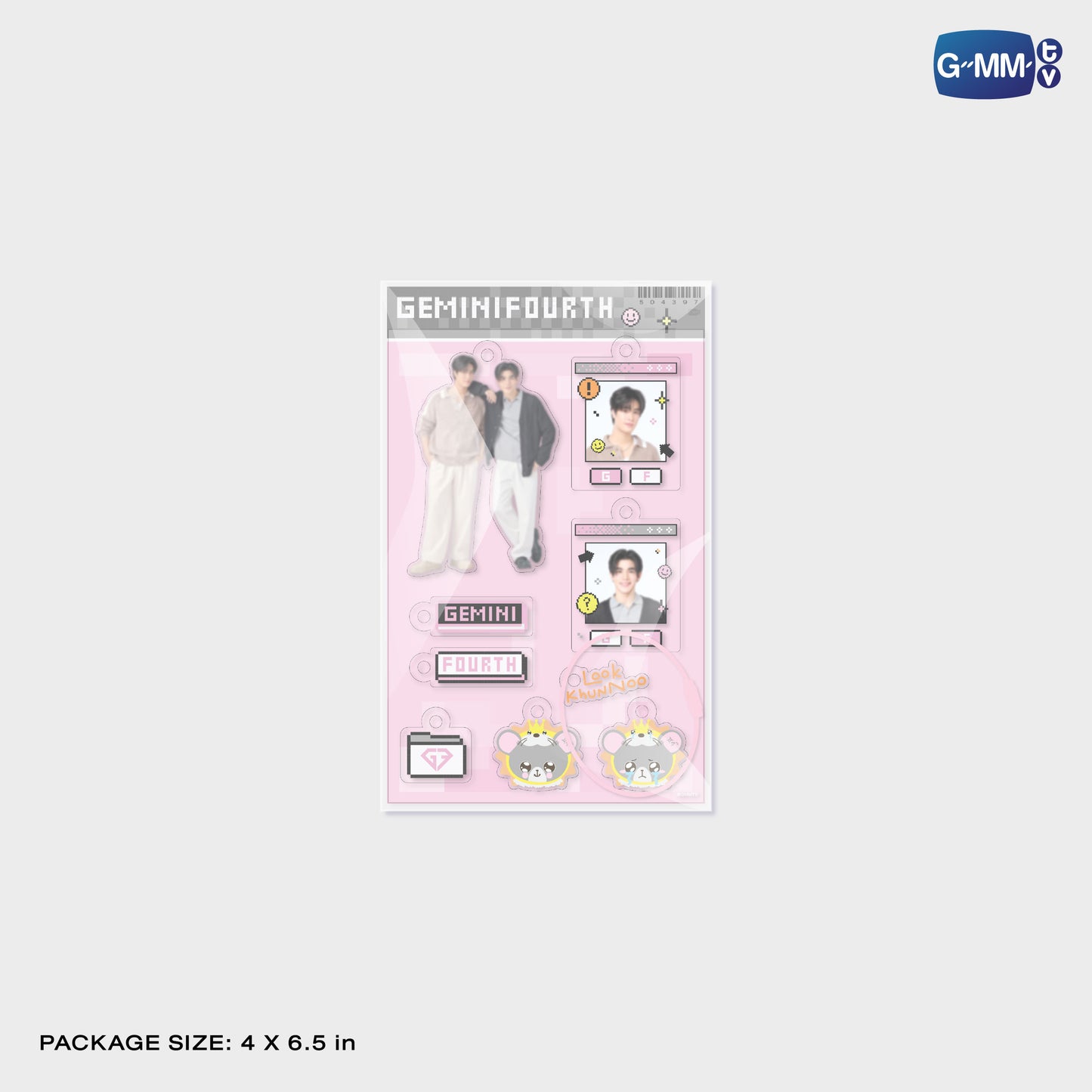 POPOS25-717 CUSTOMIZABLE ACRYLIC KEYCHAIN GEMINIFOURTH