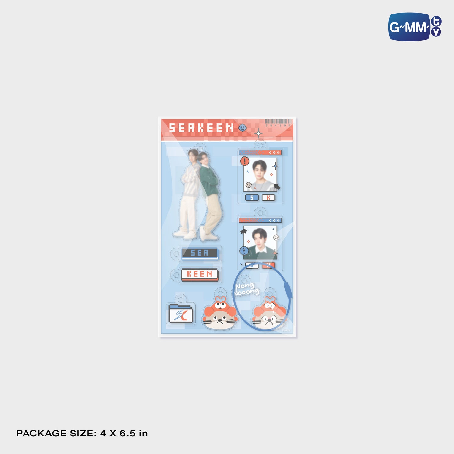 POPOS25-719 CUSTOMIZABLE ACRYLIC KEYCHAIN SEAKEEN