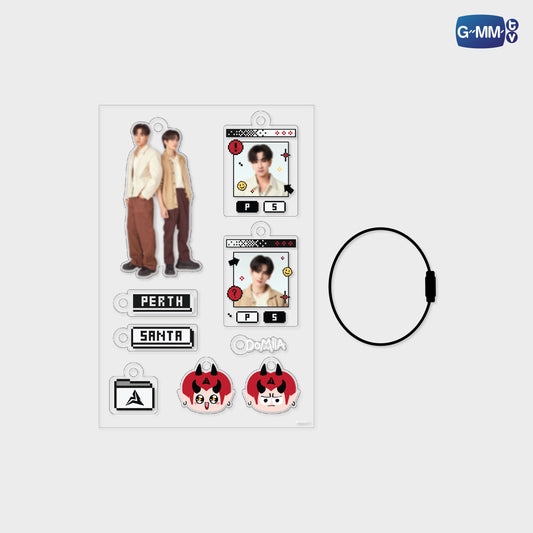 POPOS25-720 CUSTOMIZABLE ACRYLIC KEYCHAIN PERTHSANTA