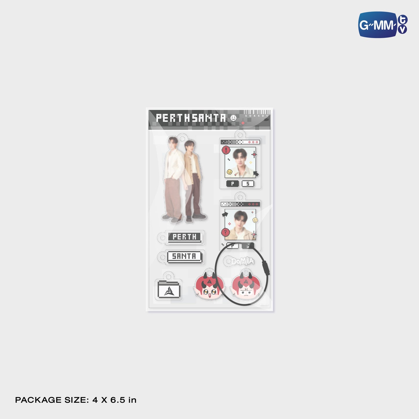 POPOS25-720 CUSTOMIZABLE ACRYLIC KEYCHAIN PERTHSANTA