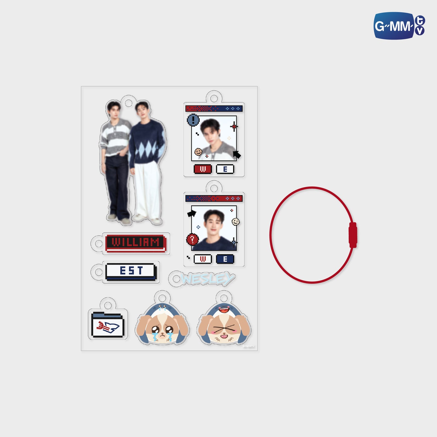 POPOS25-721 CUSTOMIZABLE ACRYLIC KEYCHAIN WILLIAMEST