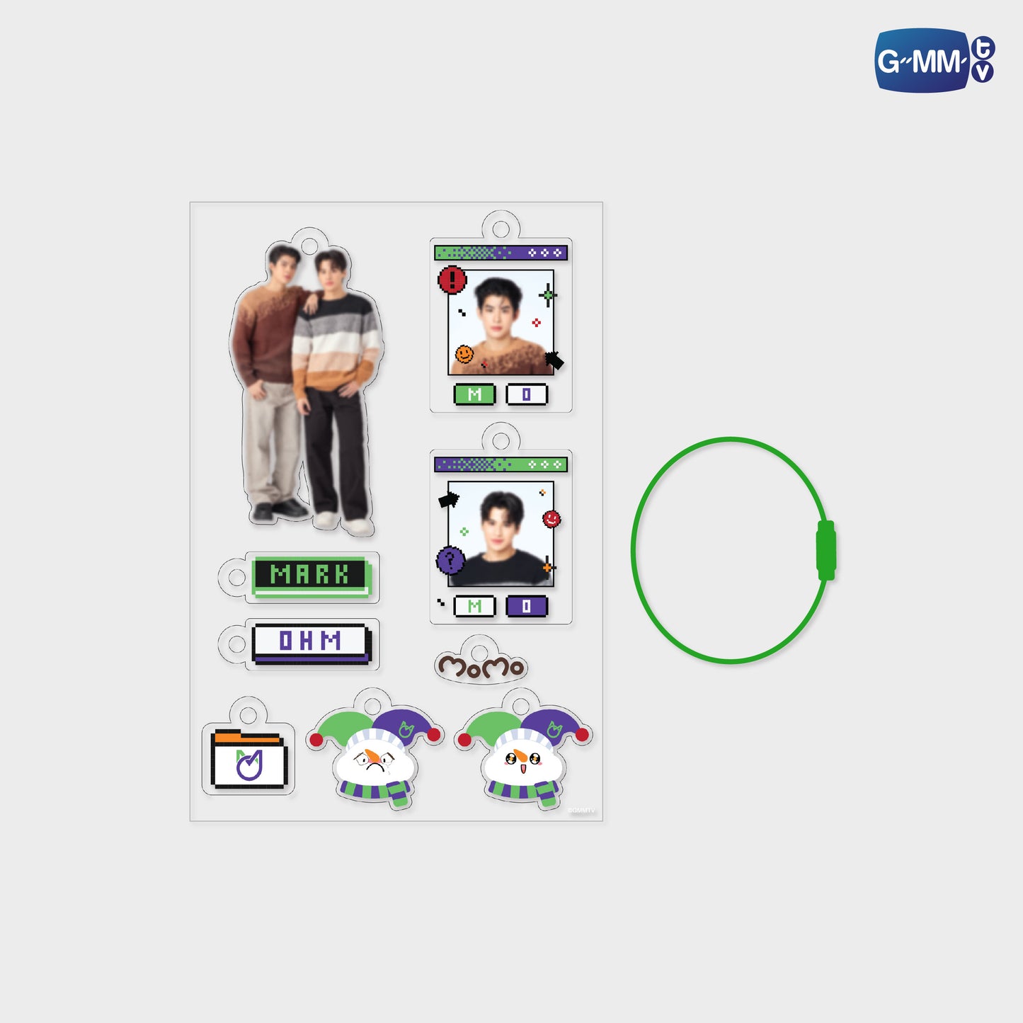 POPOS25-724 CUSTOMIZABLE ACRYLIC KEYCHAIN MARKOHM