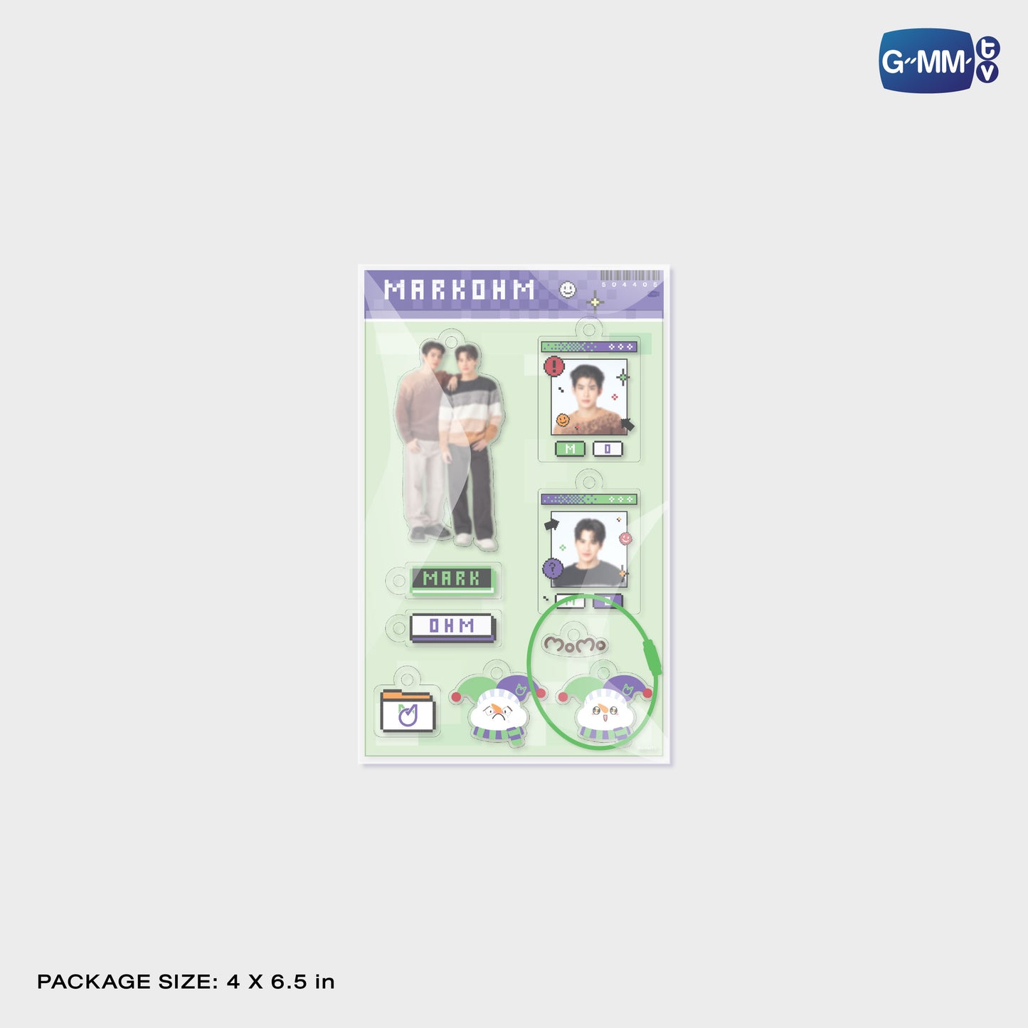 POPOS25-724 CUSTOMIZABLE ACRYLIC KEYCHAIN MARKOHM