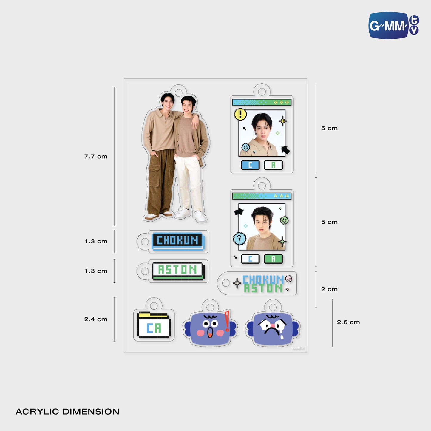 POPOS25-727 CUSTOMIZABLE ACRYLIC KEYCHAIN CHOKUNASTON