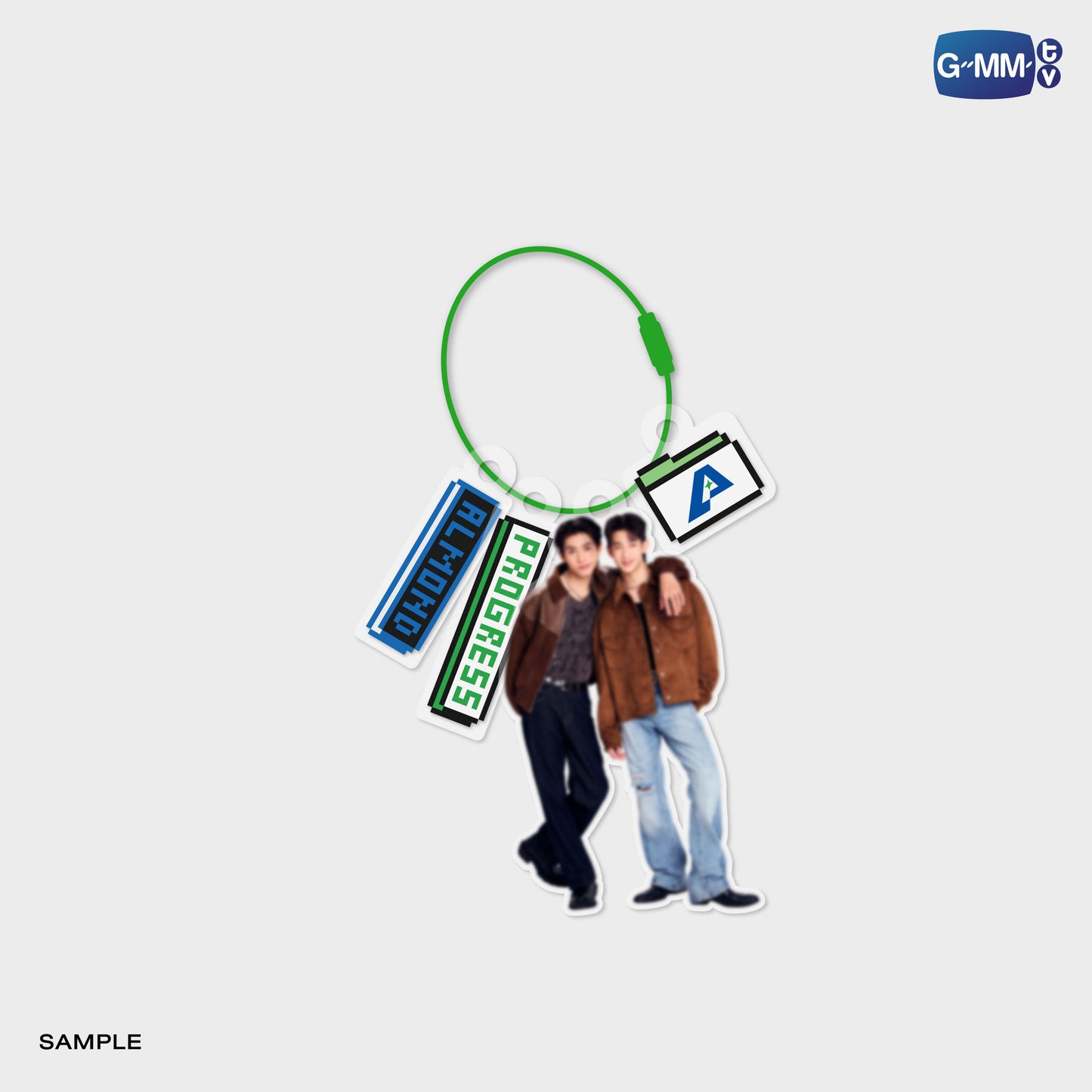 POPOS25-728 CUSTOMIZABLE ACRYLIC KEYCHAIN ALMONDPROGRESS