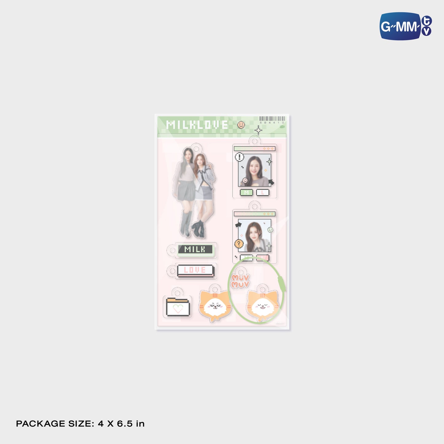 POPOS25-729 CUSTOMIZABLE ACRYLIC KEYCHAIN MILKLOVE