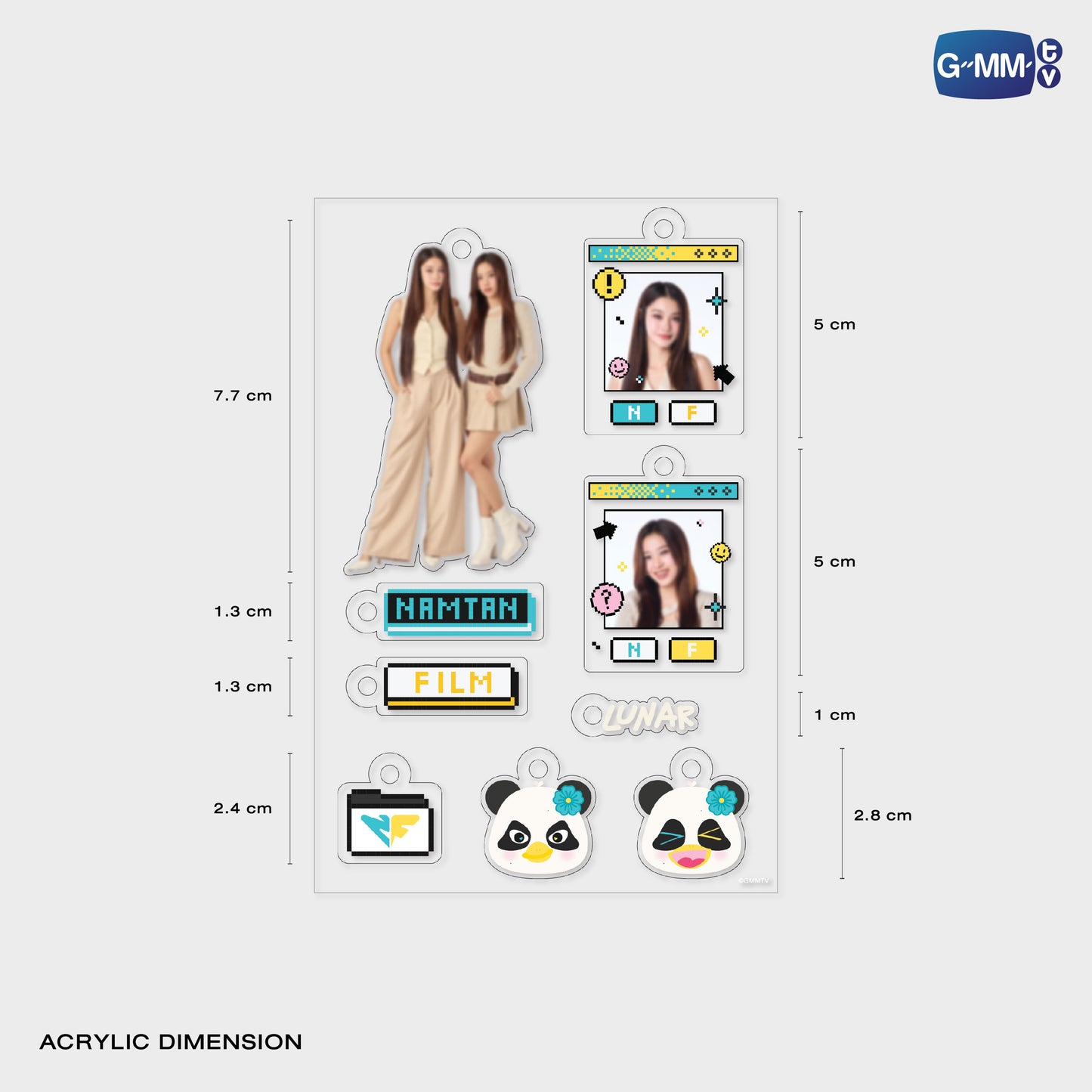 POPOS25-730 CUSTOMIZABLE ACRYLIC KEYCHAIN NAMTANFILM