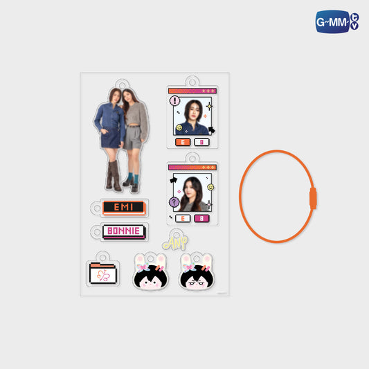 POPOS25-731 CUSTOMIZABLE ACRYLIC KEYCHAIN EMIBONNIE