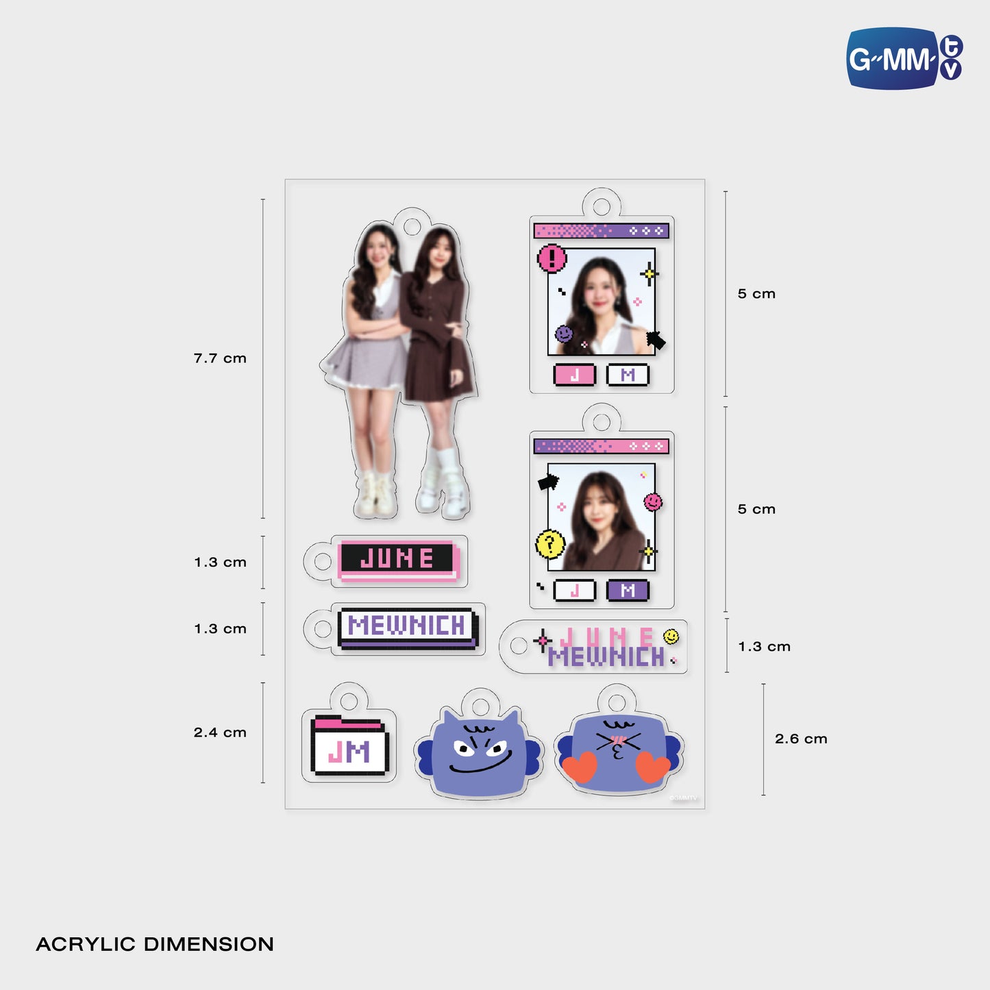 POPOS25-733 CUSTOMIZABLE ACRYLIC KEYCHAIN JUNEMEWNICH