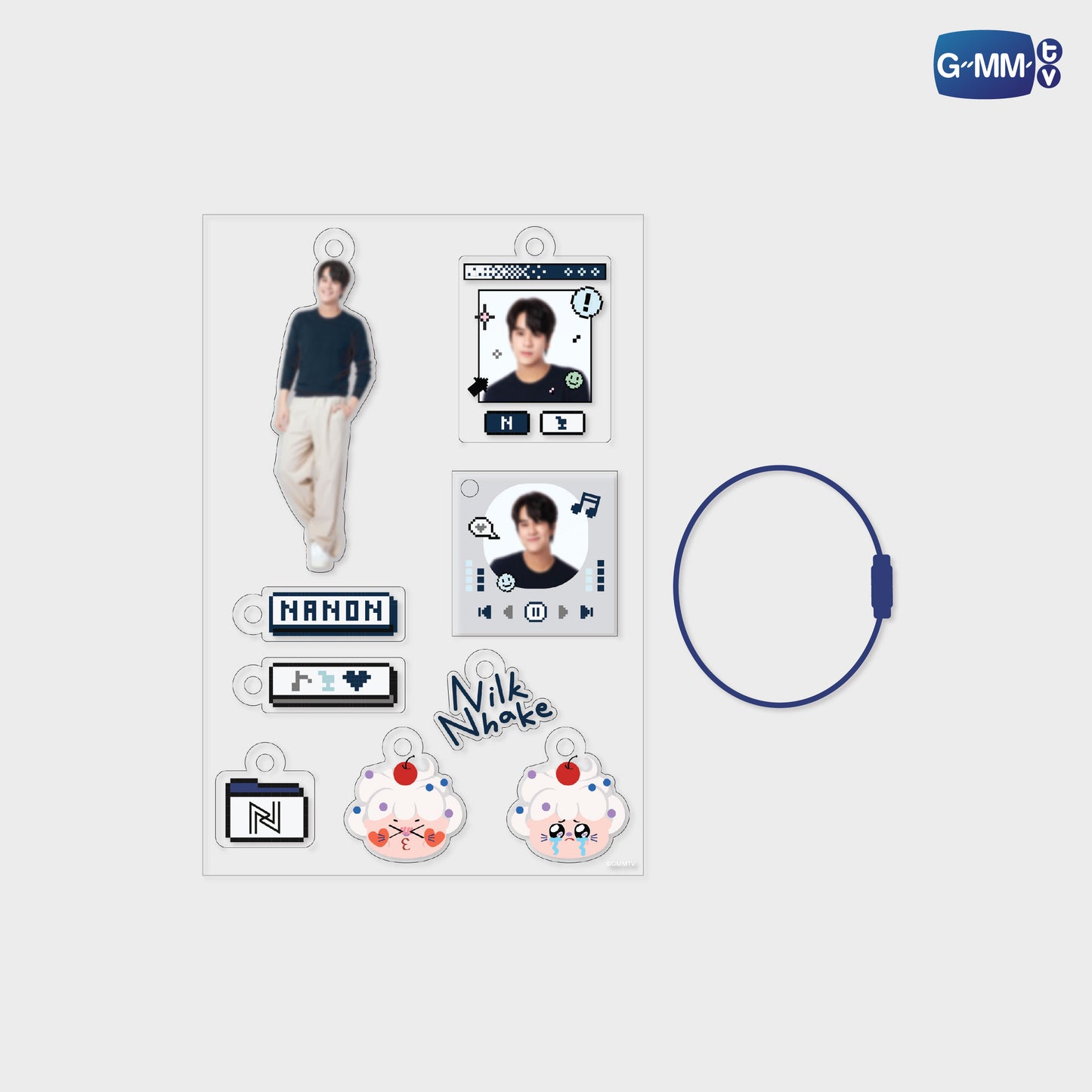 POPOS25-735 CUSTOMIZABLE ACRYLIC KEYCHAIN NANON