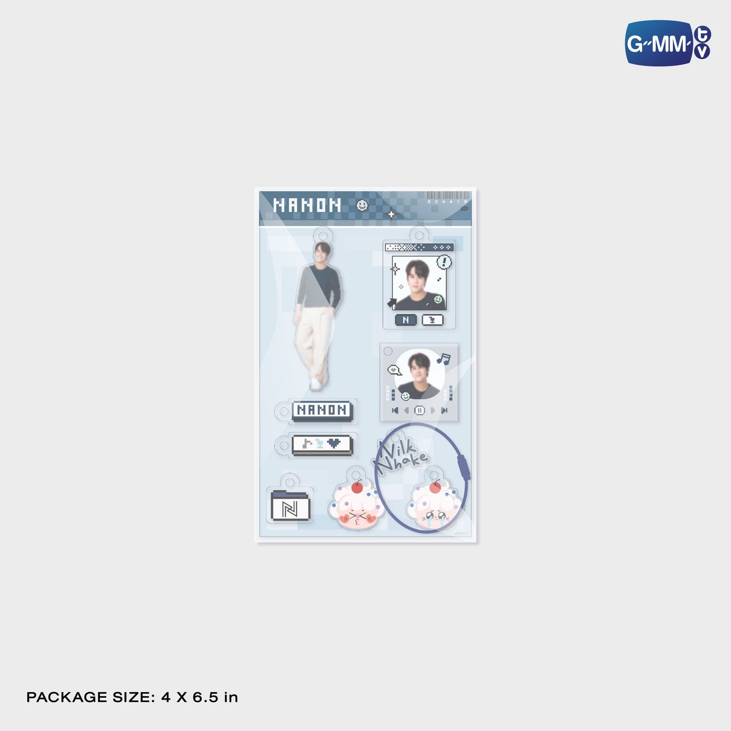 POPOS25-735 CUSTOMIZABLE ACRYLIC KEYCHAIN NANON