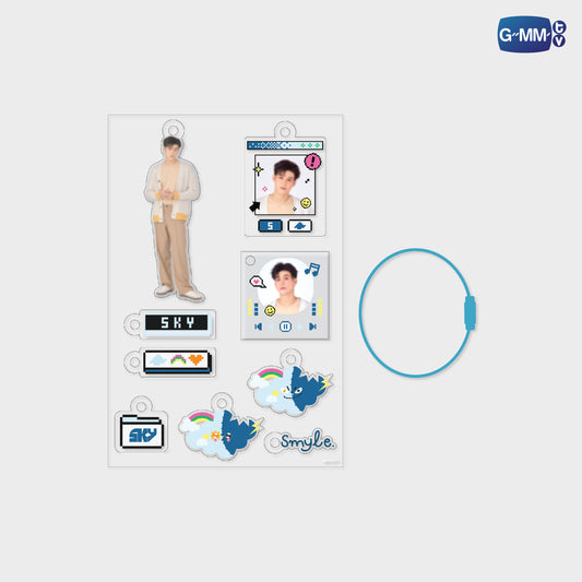 POPOS25-738 CUSTOMIZABLE ACRYLIC KEYCHAIN SKY