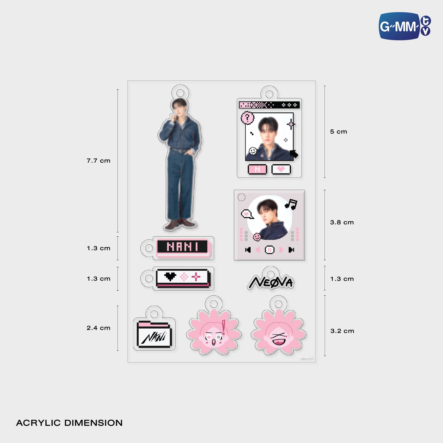 POPOS25-739 CUSTOMIZABLE ACRYLIC KEYCHAIN NANI